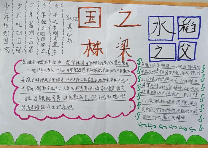 小学五年级少年中国说手抄报 小学五年级手抄报