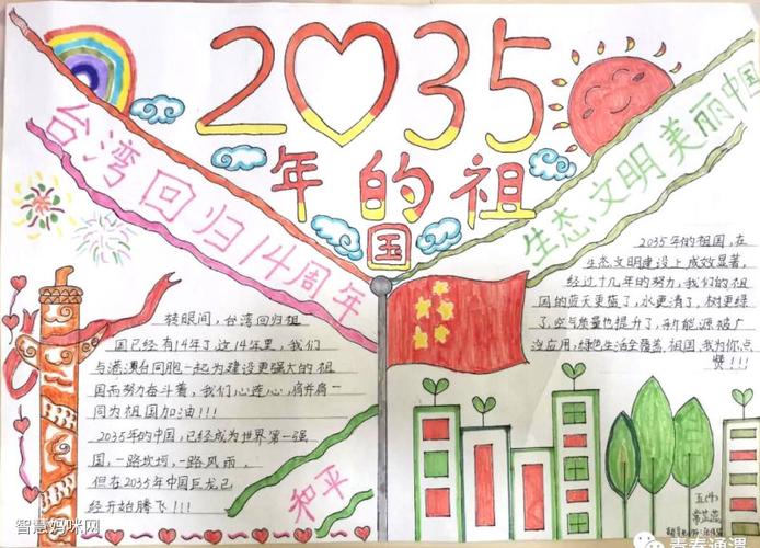 2035祖国的未来手抄报 祖国的手抄报