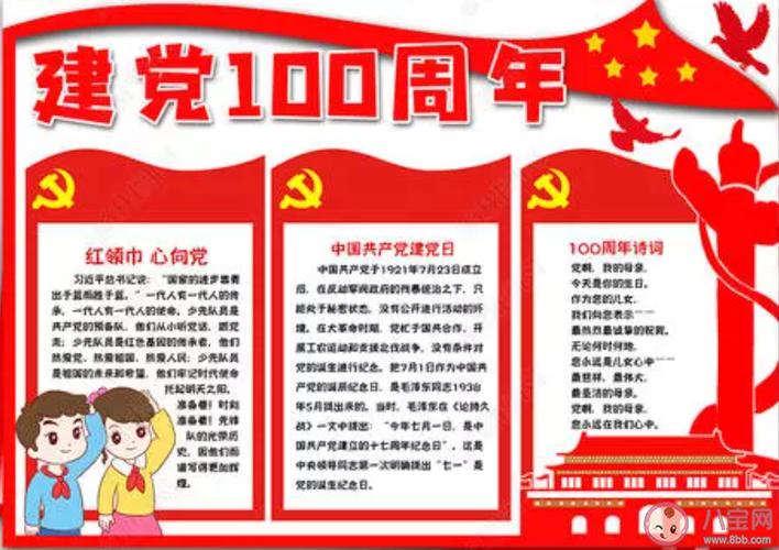 党成立100年手抄报 手抄报图片大全集