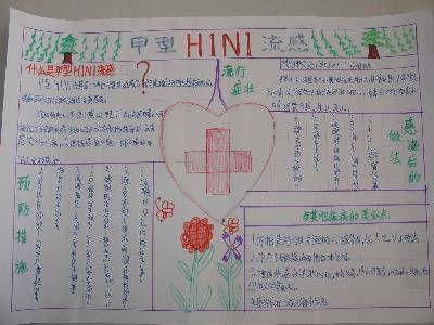 h1n1甲流幼儿园手抄报 幼儿园手抄报