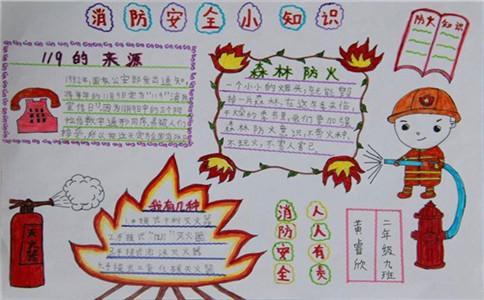 小学一二年级安全教育内容手抄报 二年级安全手抄报