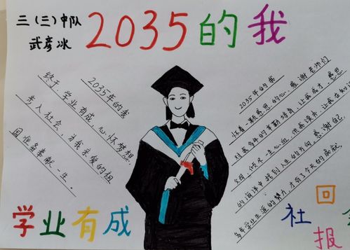 我的2035年3年级一等奖手抄报 一等奖手抄报