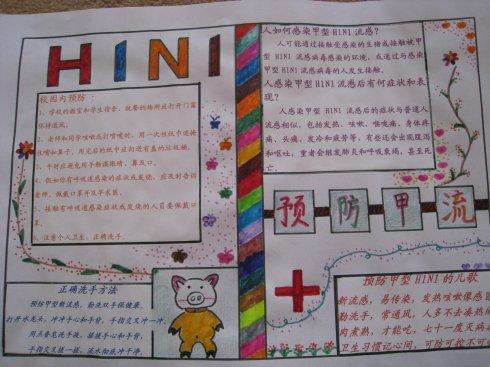 h1n1甲流幼儿园手抄报 幼儿园手抄报