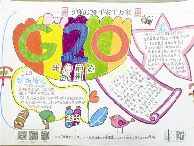 g20峰会2023手抄报 G20峰会手抄报