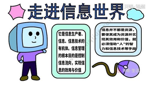 走近信息时代手抄报 信息手抄报