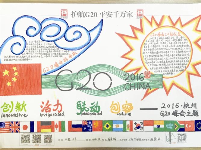 g20峰会2023手抄报 G20峰会手抄报