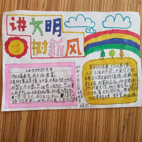 儿童小学生文明手抄报 小学生文明手抄报