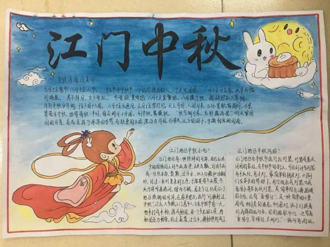 关于小学四年级中秋节手抄报 小学四年级手抄报