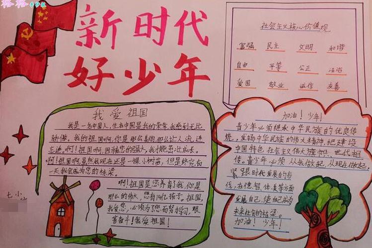 争做四好小学生手抄报 四好少年手抄报