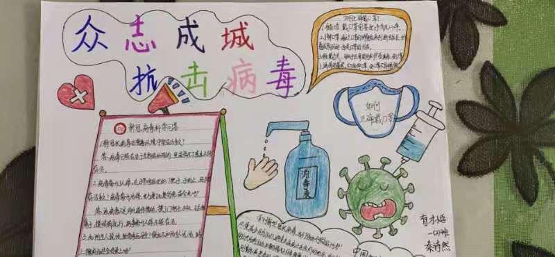 小学生简单新冠疫情手抄报 小学生简单手抄报