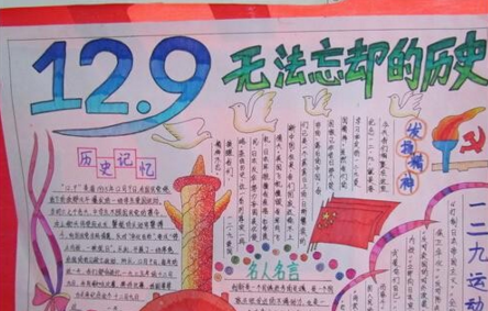 12.9绘画手抄报 12.9手抄报