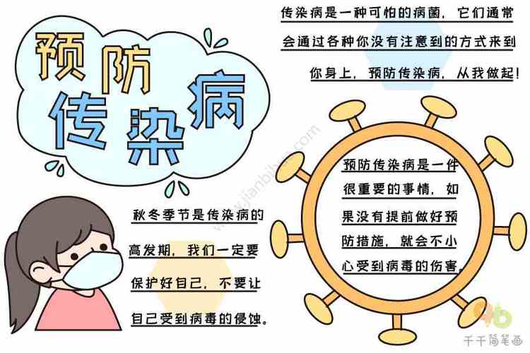 简单传染病毒手抄报 传染病手抄报