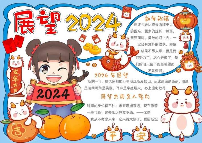 龙年2024年的手抄报 手抄报图片大全