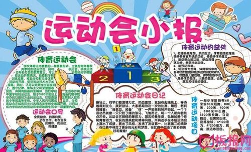 爱运动勤健体手抄报 运动会手抄报