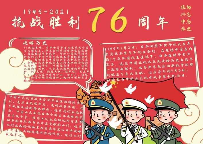 抗日胜利70周年手抄报 70周年手抄报