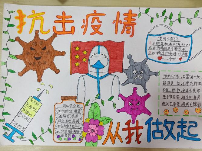 小学生简单新冠疫情手抄报 小学生简单手抄报