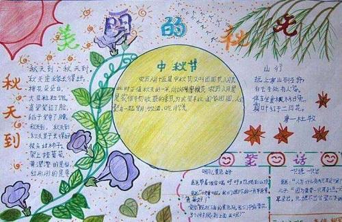 关于小学四年级中秋节手抄报 小学四年级手抄报