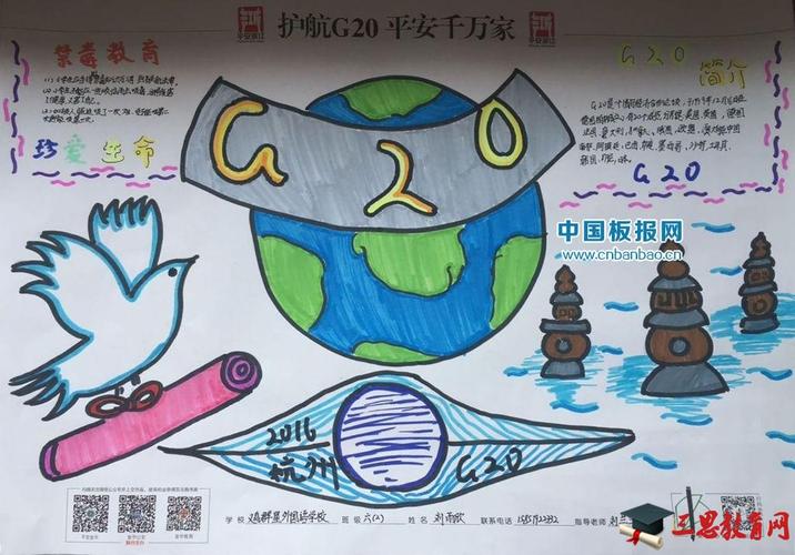 g20峰会2023手抄报 G20峰会手抄报