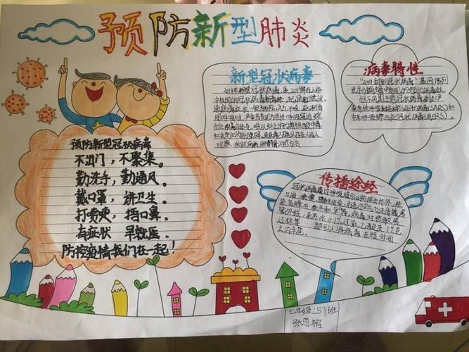 小学生简单新冠疫情手抄报 小学生简单手抄报