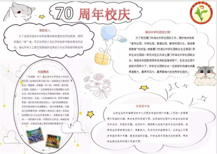 漂亮的110年校庆手抄报 百年校庆手抄报