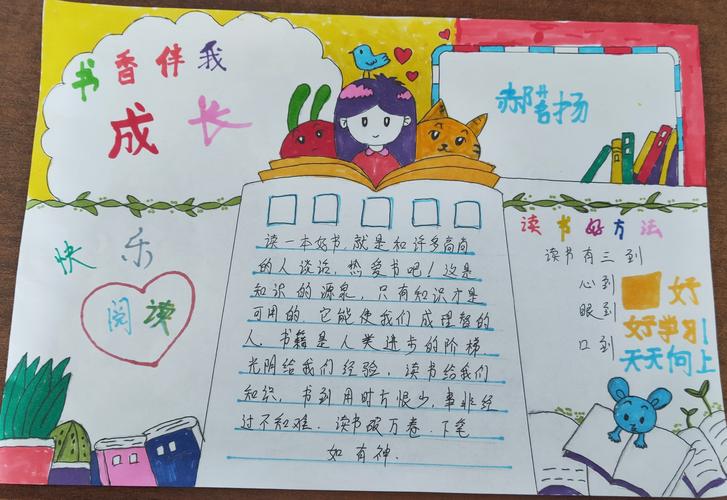 最新小学生读书手抄报 小学生读书手抄报