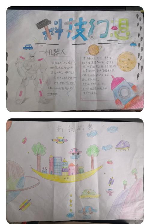 幼儿园科学幻想主题手抄报 科学幻想手抄报