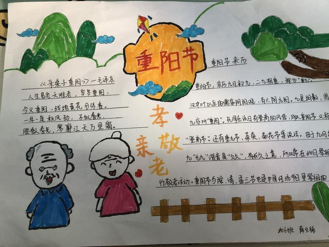 小学三年级重阳手抄报 小学三年级手抄报