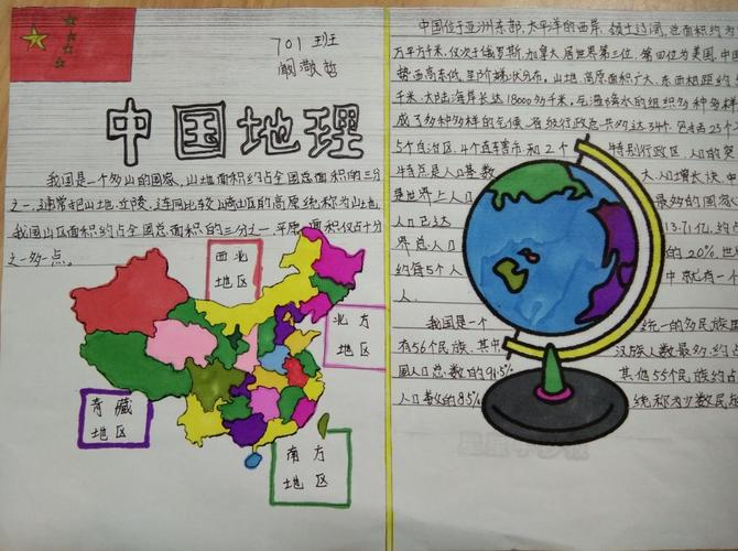 世界地理简图手抄报 地理手抄报