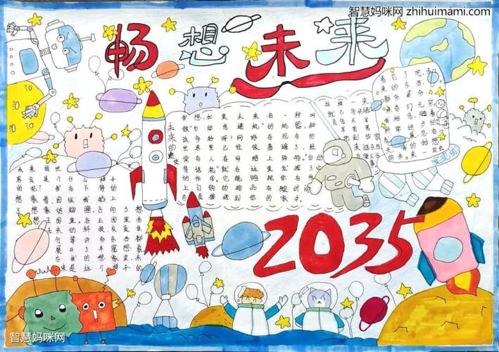 未来我的2035年手抄报 5年级手抄报