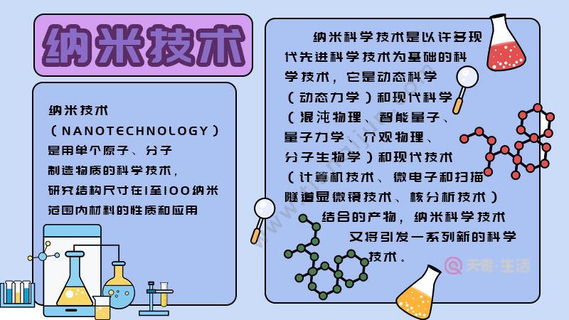 纳米新技术的手抄报 手抄报简单又好看