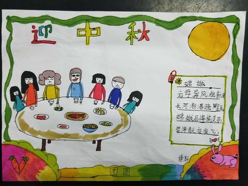 关于中秋节的画大全一等奖小学生手抄报 中秋节的手抄报