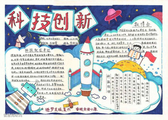 科技创新创意手抄报 科技创新手抄报