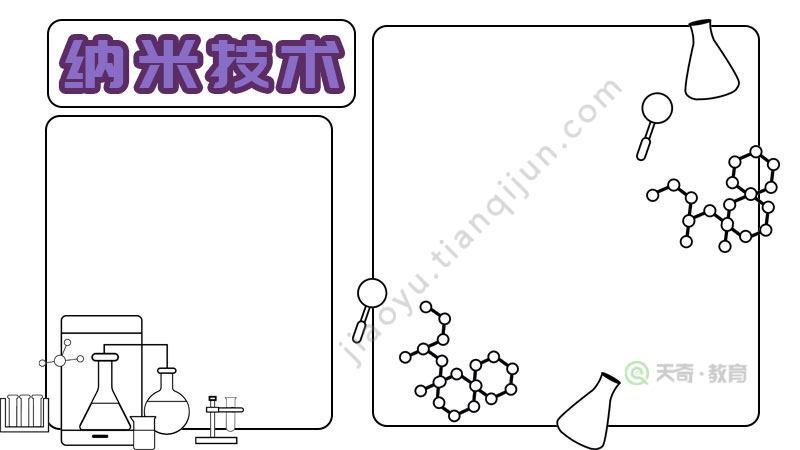 纳米新技术的手抄报 手抄报简单又好看