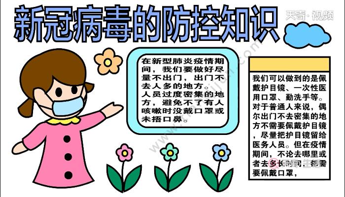 防疫新冠型病毒手抄报 手抄报模板大全