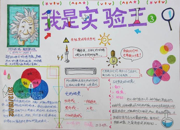 科学小实验手工制作手抄报 科学小知识手抄报