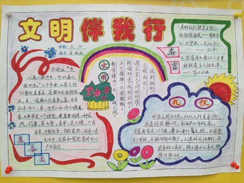 小学生文明的手抄报 小学生文明手抄报