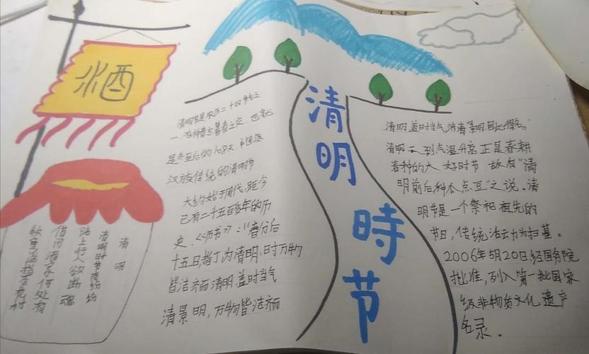 小学二年级简单清明手抄报 小学二年级手抄报