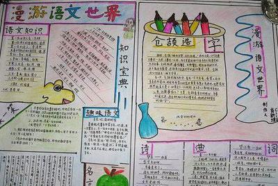 小学语文主题的手抄报 小学语文手抄报