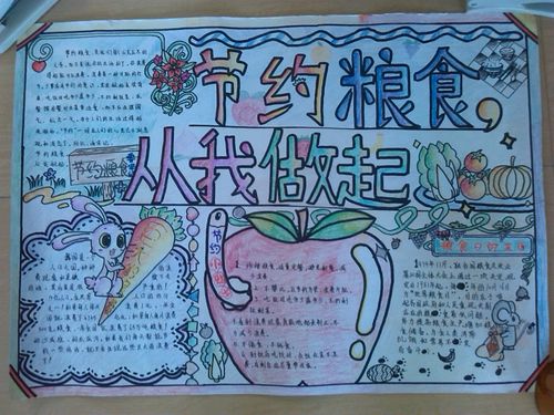 节约粮食创意画一等奖手抄报 节约粮食手抄报