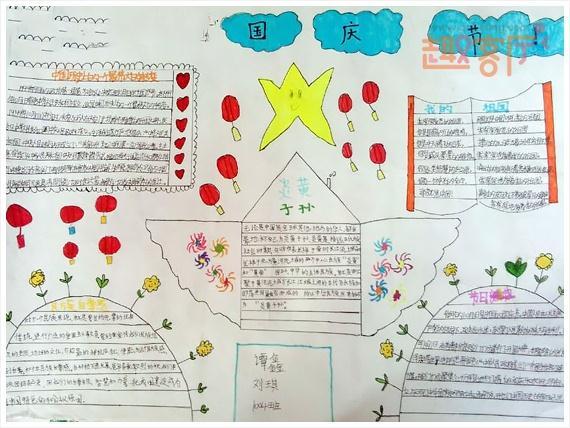 庆祝中国成立70周年国庆节手抄报 70周年手抄报