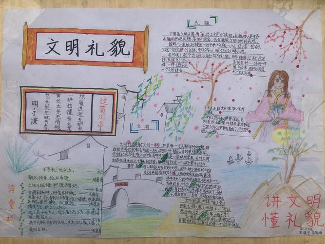 小学生文明的手抄报 小学生文明手抄报