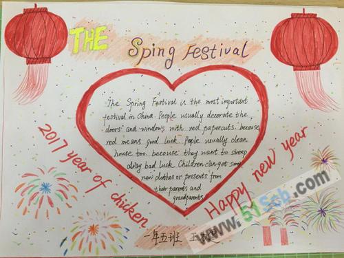 SpringFestival英文手抄报 英文手抄报