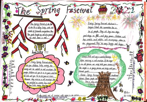 SpringFestival英文手抄报 英文手抄报