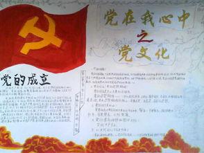 党旗党徽党生日手抄报 生日快乐手抄报