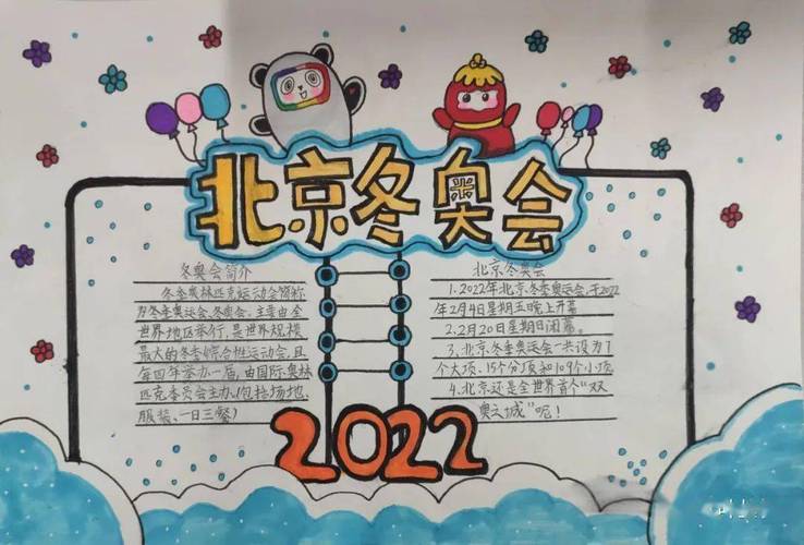 2023冰墩墩手抄报 2023手抄报