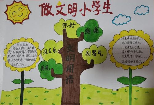 小学生文明的手抄报 小学生文明手抄报