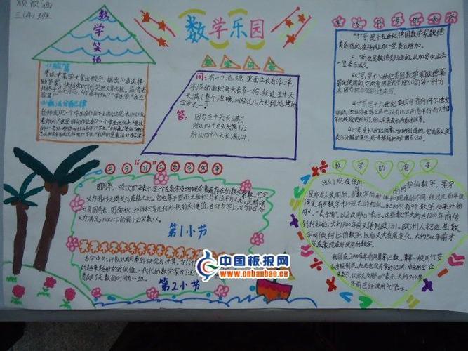 三年级数学学习收获的手抄报 三年级数学手抄报