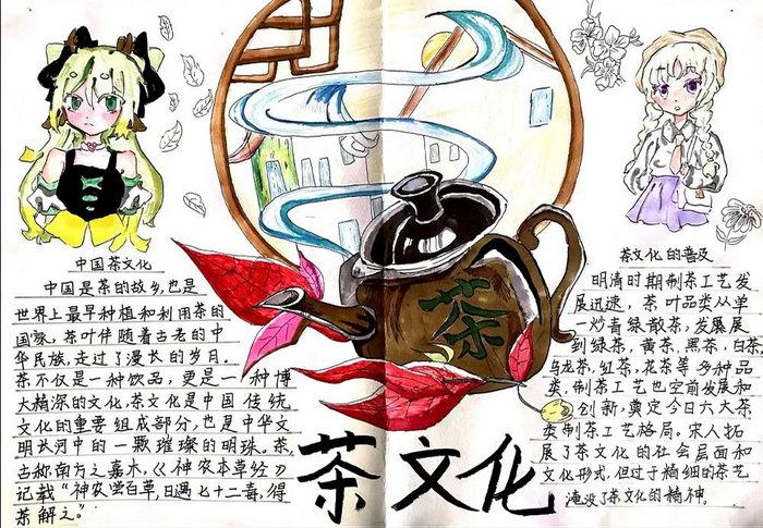 中国饮茶文化手抄报 茶文化手抄报