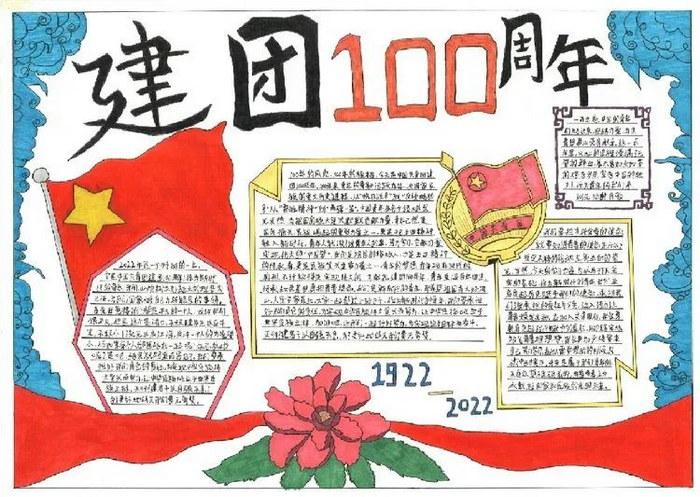 建团100周年为主题的手抄报 爱为主题的手抄报