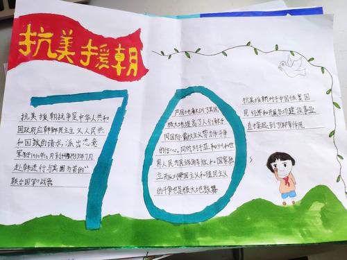 小学生抗美援朝保家卫国手抄报 小学生手抄报